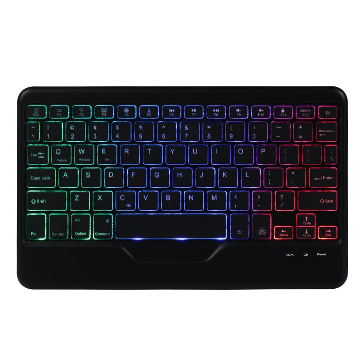 B07S Splittable Backlight Bluetooth Keyboard Leather Tablet Case with Triangle Holder & Pen Slot For iPad 9.7 2018 & 2017 / Pro 9.7 / Air 2(Black Diamond Pattern) - Universal by PMC TechLife | Online Shopping South Africa | PMC TechLife