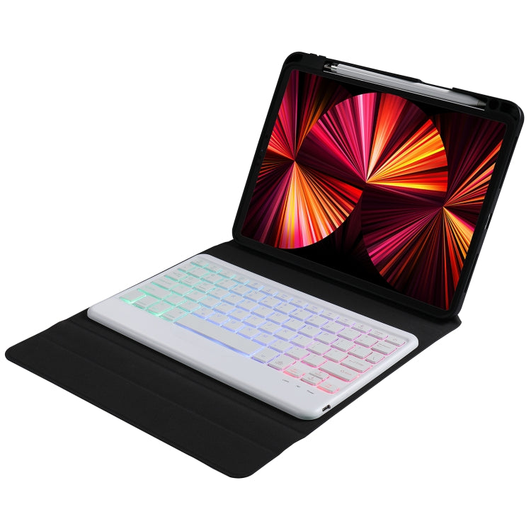 B011S Splittable Backlight Bluetooth Keyboard Leather Tablet Case with Triangle Holder & Pen Slot For iPad Pro 11 inch 2021 & 2020 & 2018 / Air 4 10.9 inch(Gradient Blue Pink) - Universal by PMC TechLife | Online Shopping South Africa | PMC TechLife