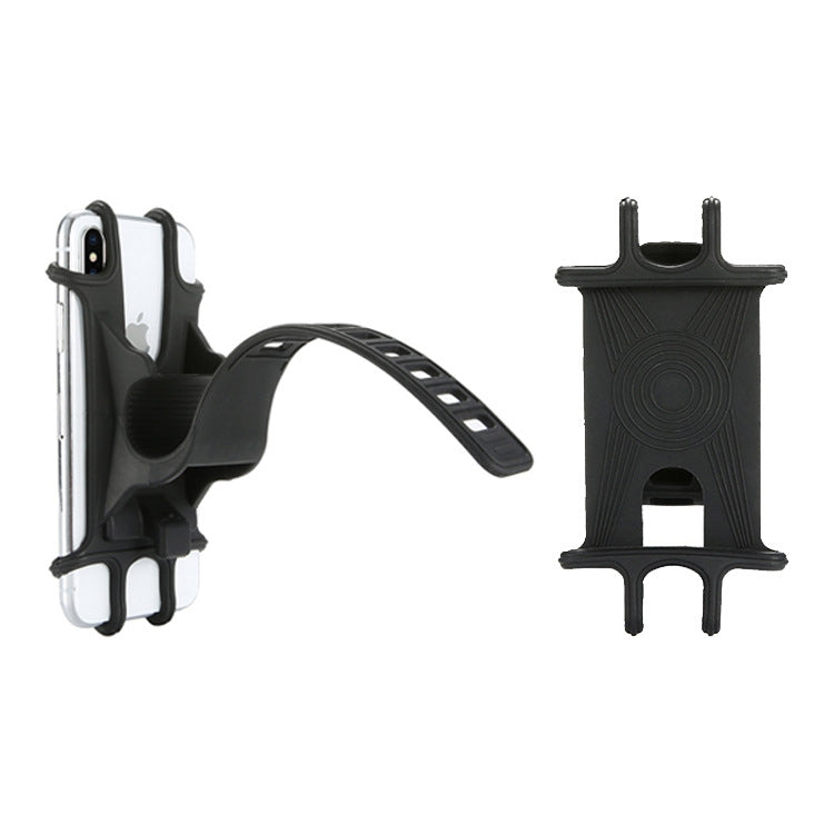 Silica Gel Bicycle Universal Phone Holder(Black) - Holders by PMC TechLife | Online Shopping South Africa | PMC TechLife | Buy Now Pay Later Mobicred