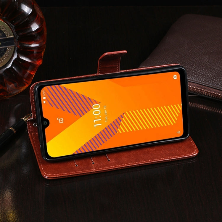For Wiko Y62 idewei Crazy Horse Texture Horizontal Flip Leather Case with Holder & Card Slots & Wallet(Brown) - free shipping - PMC Jewellery - Order now!