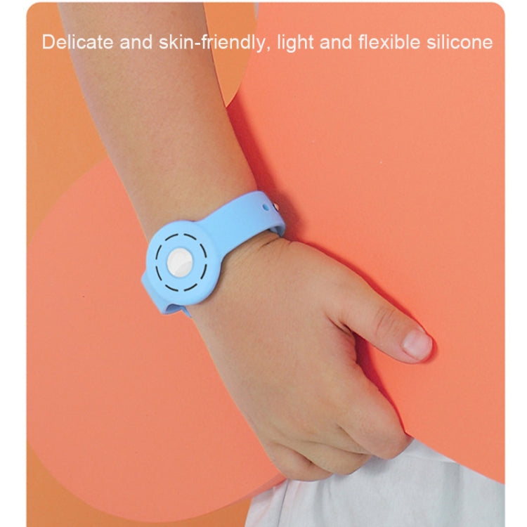 Anti-scratch Shockproof Silicone Bracelet Strap Protective Cover Case For AirTag(Dark Blue) - Other by PMc TechLife | Online Shopping South Africa | PMc TechLife | Buy Now Pay Later Mobicred