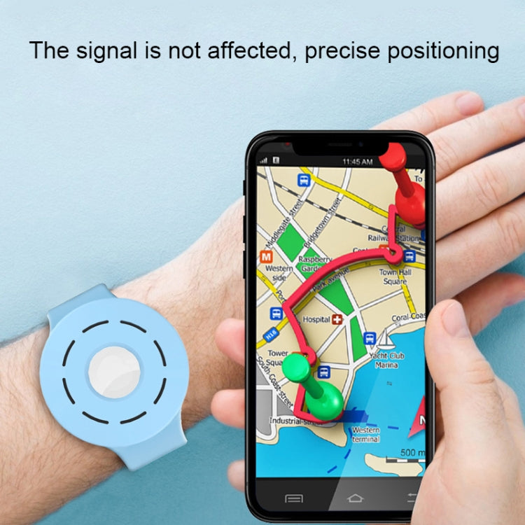 Anti-scratch Shockproof Silicone Bracelet Strap Protective Cover Case For AirTag(Deep Green) -  by PMc TechLife | Online Shopping South Africa | PMc TechLife | Buy Now Pay Later Mobicred