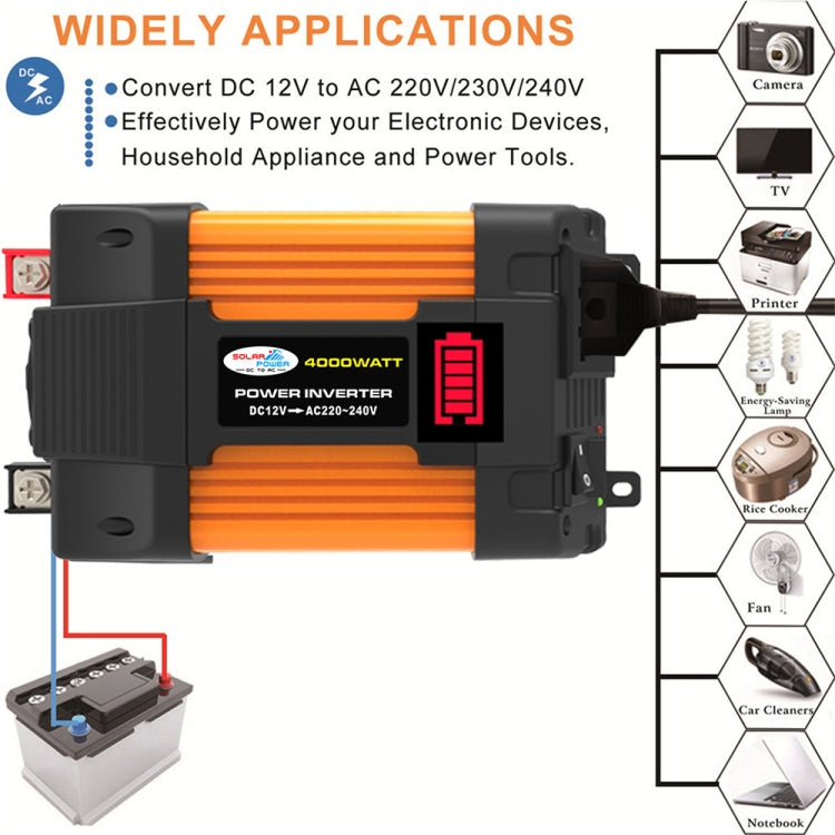 Little Wasp 12V to 220V 4000W Car Power Inverter with LED Display & Dual USB - Modified Square Wave by PMC TechLife | Online Shopping South Africa | PMC TechLife | Buy Now Pay Later Mobicred
