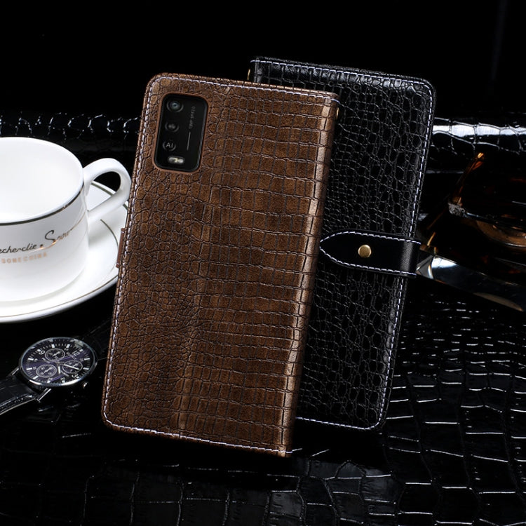 For Wiko Power U10 idewei Crocodile Texture Horizontal Flip Leather Case with Holder & Card Slots & Wallet(Dark Blue) - More Brand by idewei | Online Shopping South Africa | PMC Jewellery | Buy Now Pay Later Mobicred
