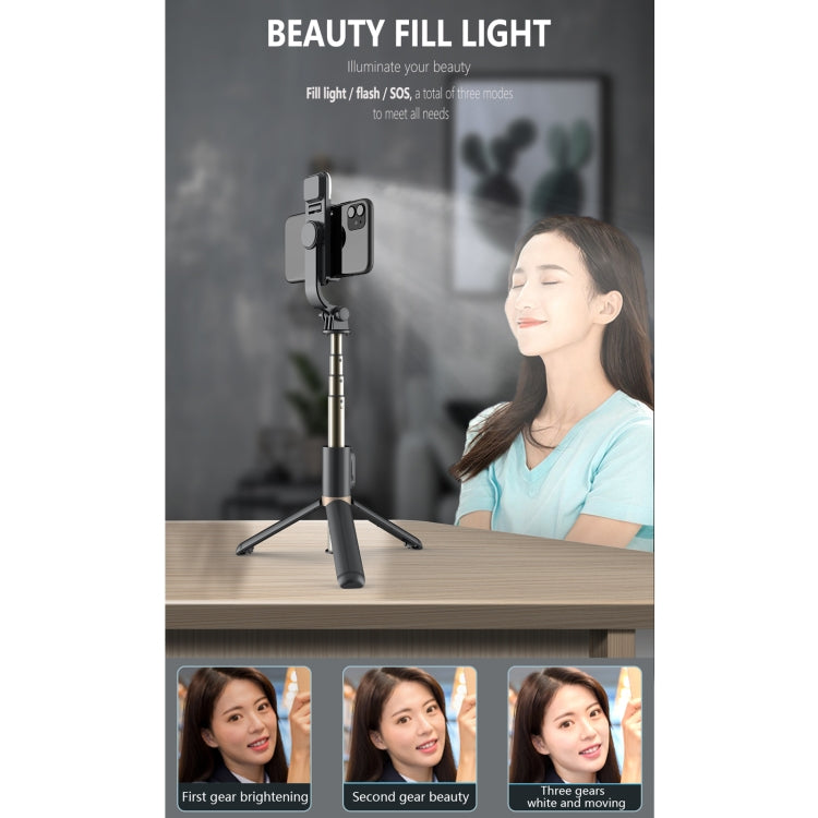 Q03S Fill Light Bluetooth Selfie Stick Tripod Mobile Phone Holder(White) - Selfie Sticks by PMC TechLife | Online Shopping South Africa | PMC TechLife | Buy Now Pay Later Mobicred