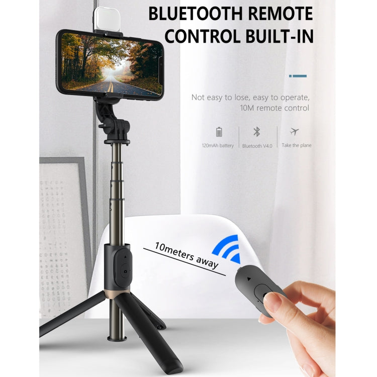 Q03S Fill Light Bluetooth Selfie Stick Tripod Mobile Phone Holder(White) - Selfie Sticks by PMC TechLife | Online Shopping South Africa | PMC TechLife | Buy Now Pay Later Mobicred