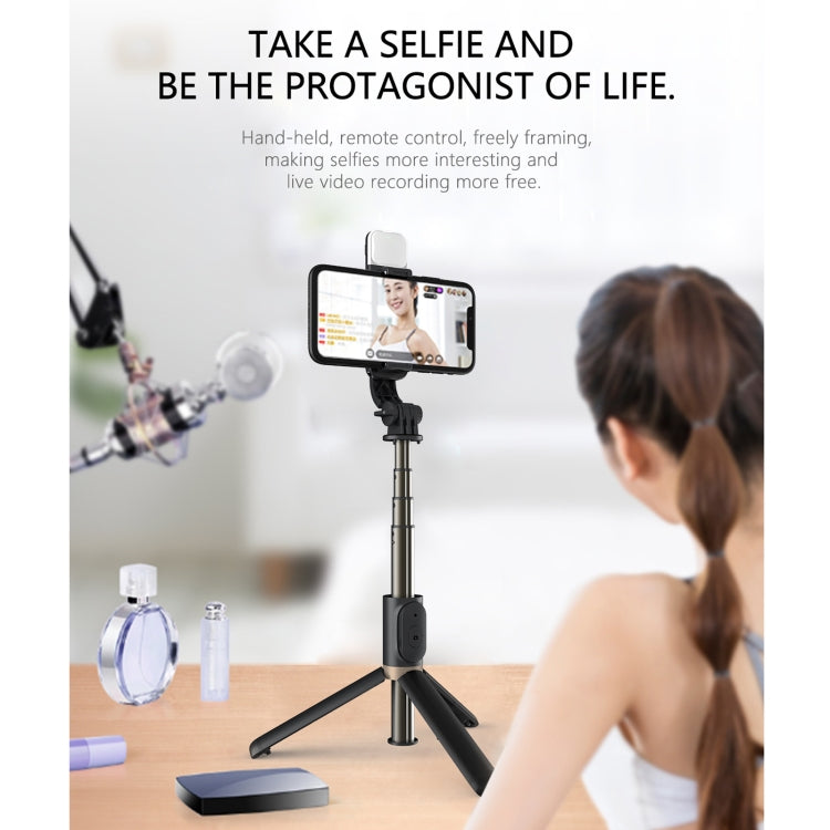 Q03S Fill Light Bluetooth Selfie Stick Tripod Mobile Phone Holder(White) - Selfie Sticks by PMC TechLife | Online Shopping South Africa | PMC TechLife | Buy Now Pay Later Mobicred