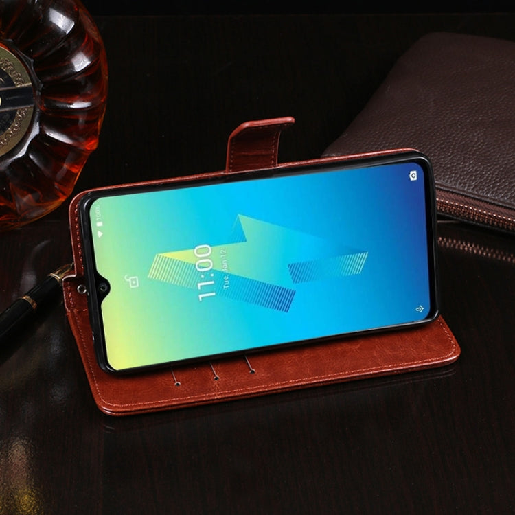 For Wiko Power U10 idewei Crazy Horse Texture Horizontal Flip Leather Case with Holder & Card Slots & Wallet(Brown) - More Brand by idewei | Online Shopping South Africa | PMC Jewellery | Buy Now Pay Later Mobicred