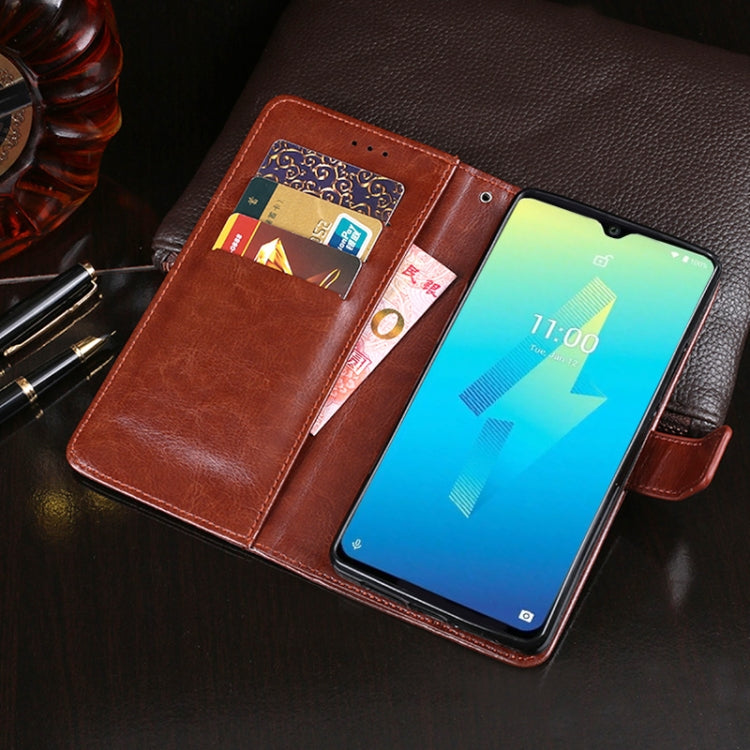 For Wiko Power U10 idewei Crazy Horse Texture Horizontal Flip Leather Case with Holder & Card Slots & Wallet(Brown) - More Brand by idewei | Online Shopping South Africa | PMC Jewellery | Buy Now Pay Later Mobicred