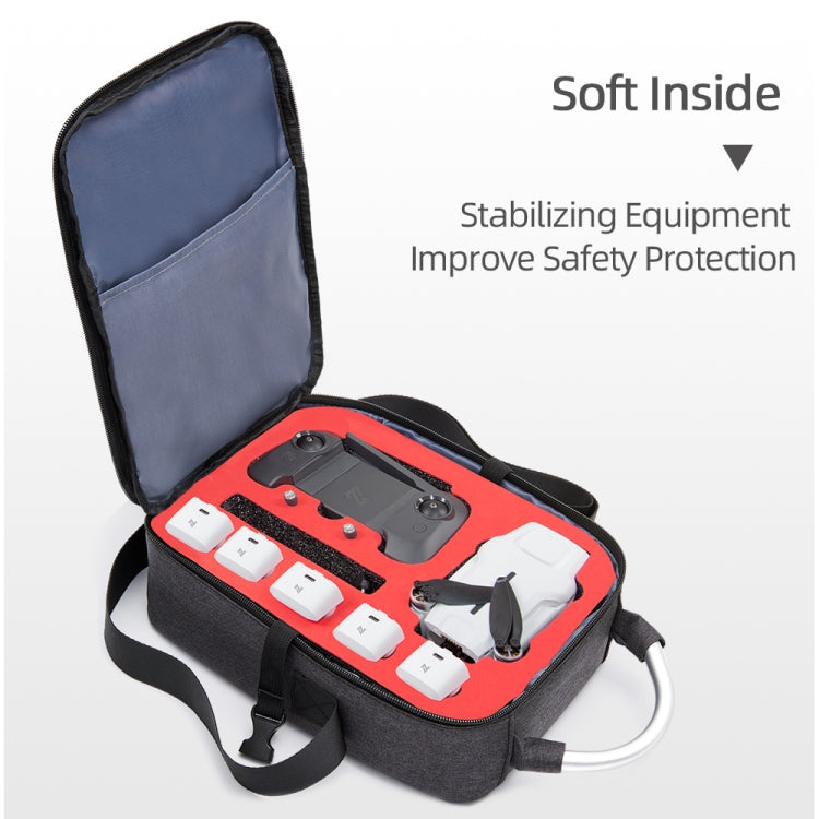 Shockproof Waterproof Single Shoulder Storage Bag Travel Carrying Cover Case Box for FIMI X8 mini(Black + Red Liner) -  by PMC TechLife | Online Shopping South Africa | PMC TechLife | Buy Now Pay Later Mobicred
