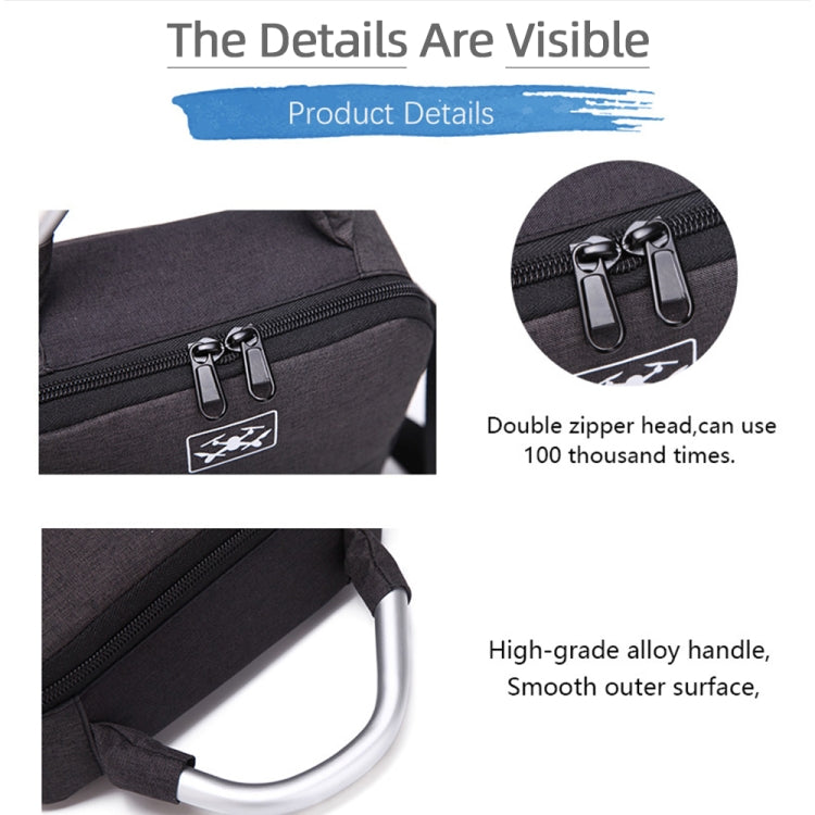Shockproof Waterproof Single Shoulder Storage Bag Travel Carrying Cover Case Box for FIMI X8 mini(Black + Red Liner) -  by PMC TechLife | Online Shopping South Africa | PMC TechLife | Buy Now Pay Later Mobicred