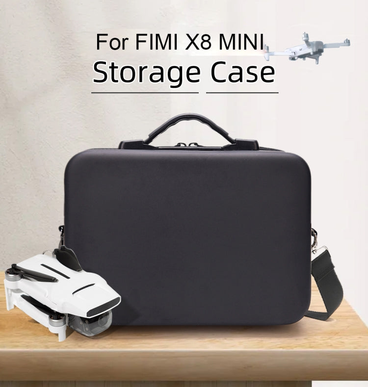 Single Shoulder Storage Bag Shockproof Waterproof Travel Carrying Cover Hard Case for FIMI X8 Mini(Black + Black Liner) -  by PMC TechLife | Online Shopping South Africa | PMC TechLife | Buy Now Pay Later Mobicred
