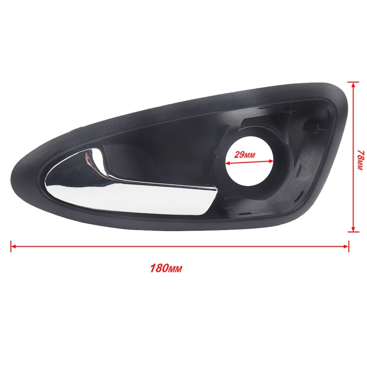 A5823 Car Electroplating Door Inside Handle 6J1837113A + 6J1837114A for Seat - Door Handles by PMC TechLife | Online Shopping South Africa | PMC TechLife | Buy Now Pay Later Mobicred