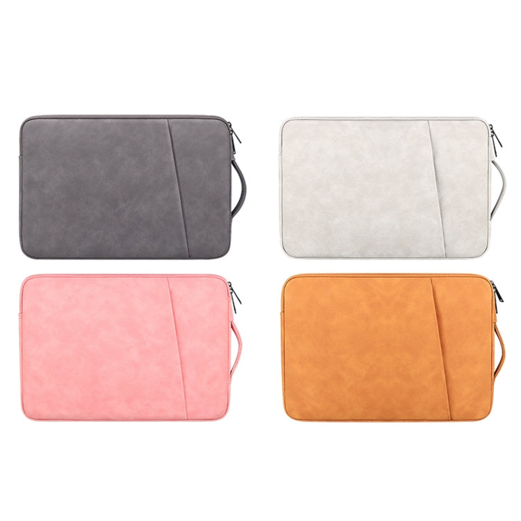 ND08 Sheepskin Notebook Iner Bag, Size:14.1-15.4 inch(Cowhide Yellow) - 14.1 inch by PMC Jewellery | Online Shopping South Africa | PMC Jewellery | Buy Now Pay Later Mobicred
