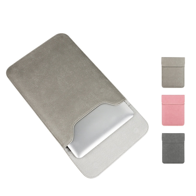 PU02 Ultra-thin Notebook Liner Bag with Small Bag, Size:14.1-15.4 inch(Dark Grey) - 15 inch by PMC TechLife | Online Shopping South Africa | PMC TechLife | Buy Now Pay Later Mobicred