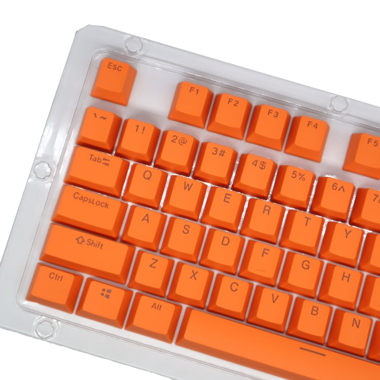 HXSJ P9 104 Keys PBT Color Mechanical Keyboard Keycaps(Orange) - free shipping - PMC Jewellery - Order now!
