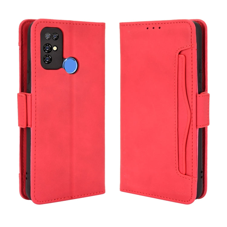 For Doogee X96 Pro Skin Feel Calf Pattern Horizontal Flip Leather Case with Holder & Card Slots & Photo Frame(Red) - More Brand by PMC TechLife | Online Shopping South Africa | PMC TechLife | Buy Now Pay Later Mobicred