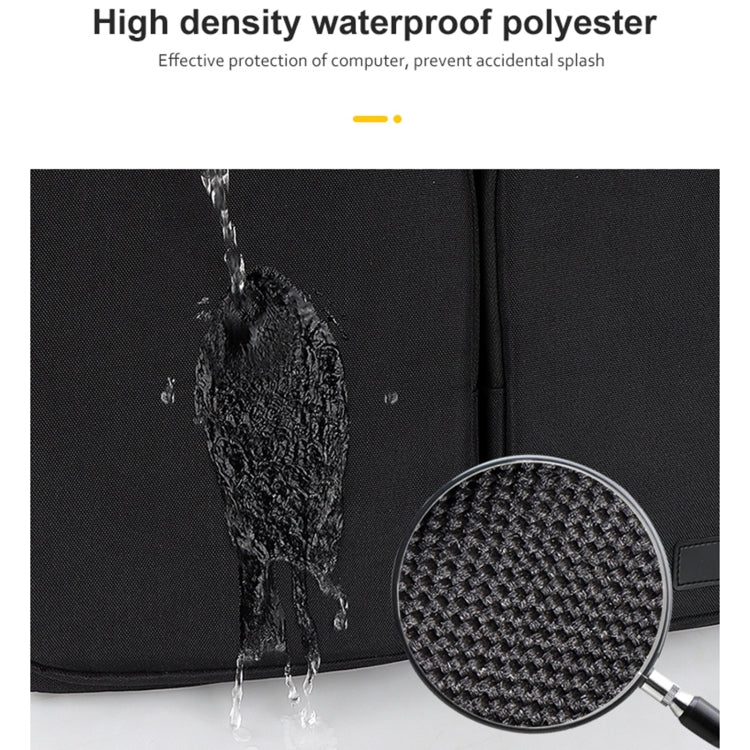 ST11 Polyester Thickened Laptop Bag with Detachable Shoulder Strap, Size:15.6 inch(Black) - free shipping - PMC Jewellery - Order now!