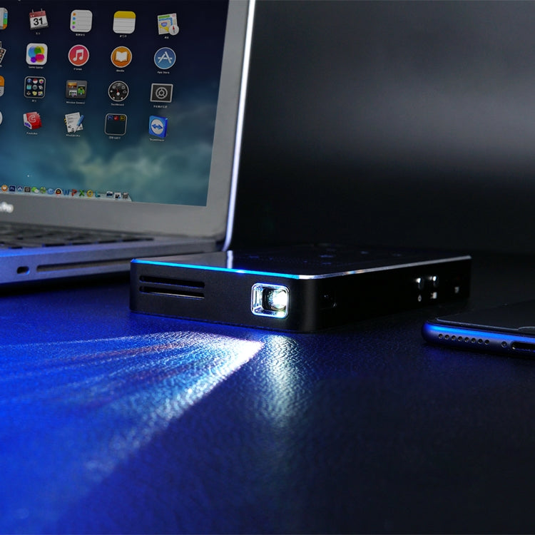 WEJOY DL-S6E 854x480P 150 Lumens Portable Home Theater LED HD Mini Digital Projector, Android 7.1, 1G+8G, EU Plug - free shipping - PMC Jewellery - Order now!