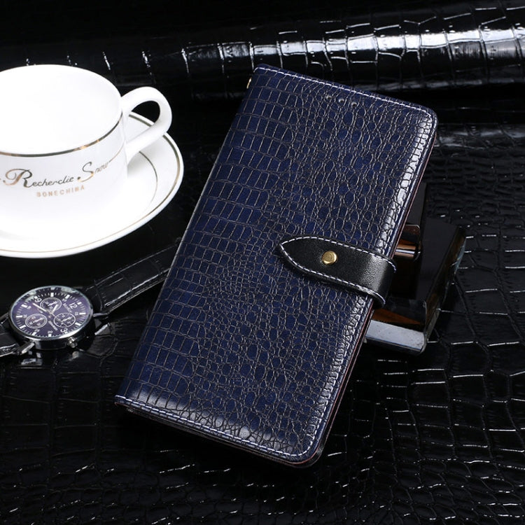 For Blackview A100 idewei Crocodile Texture Horizontal Flip Leather Case with Holder & Card Slots & Wallet(Dark Blue) - More Brand by idewei | Online Shopping South Africa | PMC TechLife | Buy Now Pay Later Mobicred