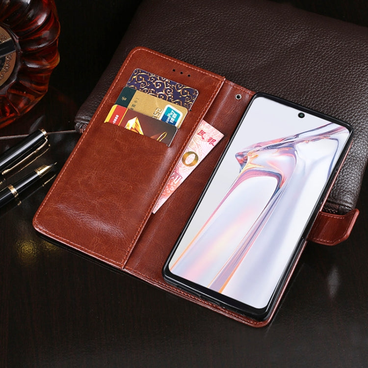 For Blackview A100 idewei Crazy Horse Texture Horizontal Flip Leather Case with Holder & Card Slots & Wallet(White) - More Brand by idewei | Online Shopping South Africa | PMC TechLife | Buy Now Pay Later Mobicred