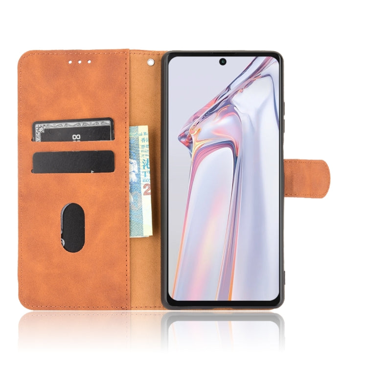 For Blackview A100 Solid Color Skin Feel Magnetic Buckle Horizontal Flip Calf Texture PU Leather Case with Holder & Card Slots & Wallet(Brown) - More Brand by PMC TechLife | Online Shopping South Africa | PMC TechLife | Buy Now Pay Later Mobicred
