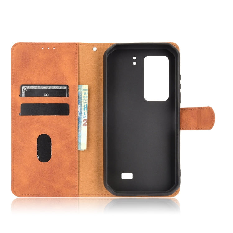 For Ulefone Armor 11T 5G Solid Color Skin Feel Magnetic Buckle Horizontal Flip Calf Texture PU Leather Case with Holder & Card Slots & Wallet(Brown) - Ulefone Cases by PMC Jewellery | Online Shopping South Africa | PMC Jewellery | Buy Now Pay Later Mobicred