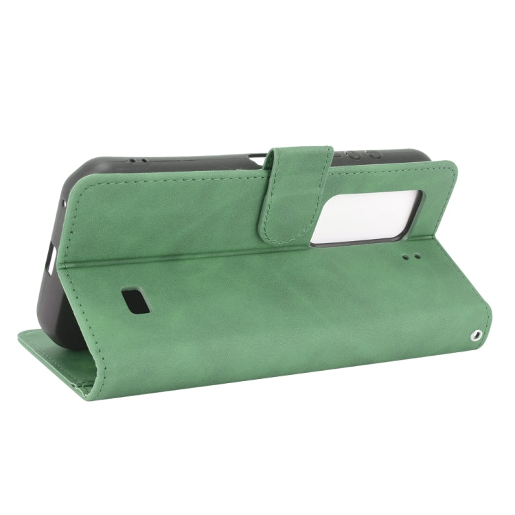For Ulefone Armor 11T 5G Solid Color Skin Feel Magnetic Buckle Horizontal Flip Calf Texture PU Leather Case with Holder & Card Slots & Wallet(Green) - Ulefone Cases by PMC Jewellery | Online Shopping South Africa | PMC Jewellery | Buy Now Pay Later Mobicred