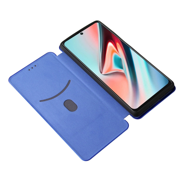 For Blackview A100 Carbon Fiber Texture Horizontal Flip TPU + PC + PU Leather Case with Card Slot(Blue) - More Brand by PMC TechLife | Online Shopping South Africa | PMC TechLife | Buy Now Pay Later Mobicred