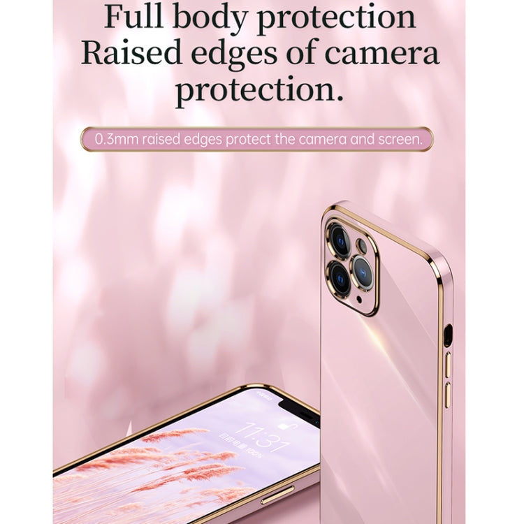 For iPhone 11 Pro XINLI Straight 6D Plating Gold Edge TPU Shockproof Case (Cherry Purple) - iPhone 11 Pro Cases by XINLI | Online Shopping South Africa | PMC TechLife