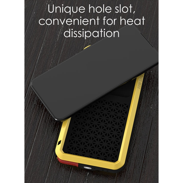 For LG V60 ThinQ 5G LOVE MEI Metal Shockproof Waterproof Dustproof Protective Case with Glass(White) - LG Cases by LOVE MEI | Online Shopping South Africa | PMC TechLife | Buy Now Pay Later Mobicred