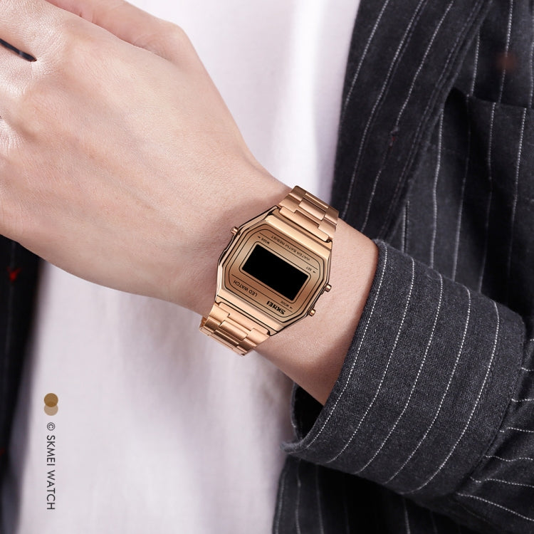 SKMEI 1646 LED Digital Display Luminous Electronic Watch(Silver) - free shipping - PMC TechLife - Order now!