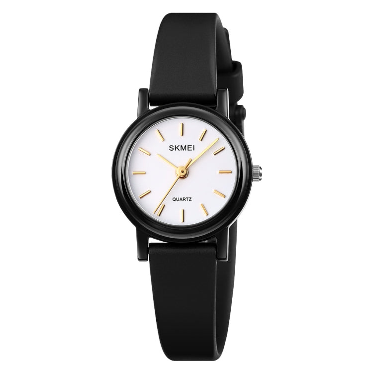 SKMEI 1659 Thin PU Leather Strap Small Dial Quartz Watch for Ladies(Black Shell Strip Nails Type) - free shipping - PMC TechLife - Order now!