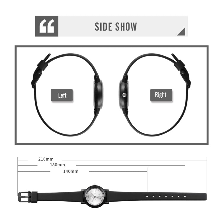 SKMEI 1659 Thin PU Leather Strap Small Dial Quartz Watch for Ladies(Black Shell Strip Nails Type) - free shipping - PMC TechLife - Order now!