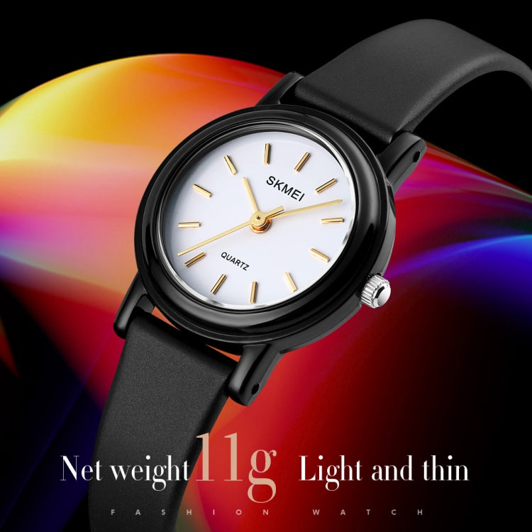 SKMEI 1659 Thin PU Leather Strap Small Dial Quartz Watch for Ladies(Black Case Digital Type) - free shipping - PMC TechLife - Order now!