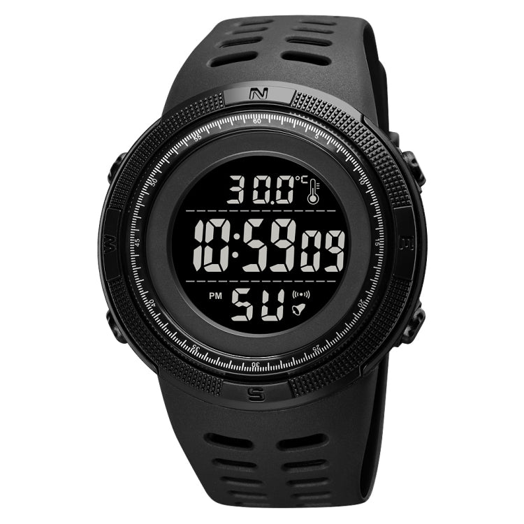 SKMEI 1681 Multifunctional LED Digital Display Luminous Electronic Watch, Support Body / Ambient Temperature Measurement(Black) - free shipping - PMC TechLife - Order now!