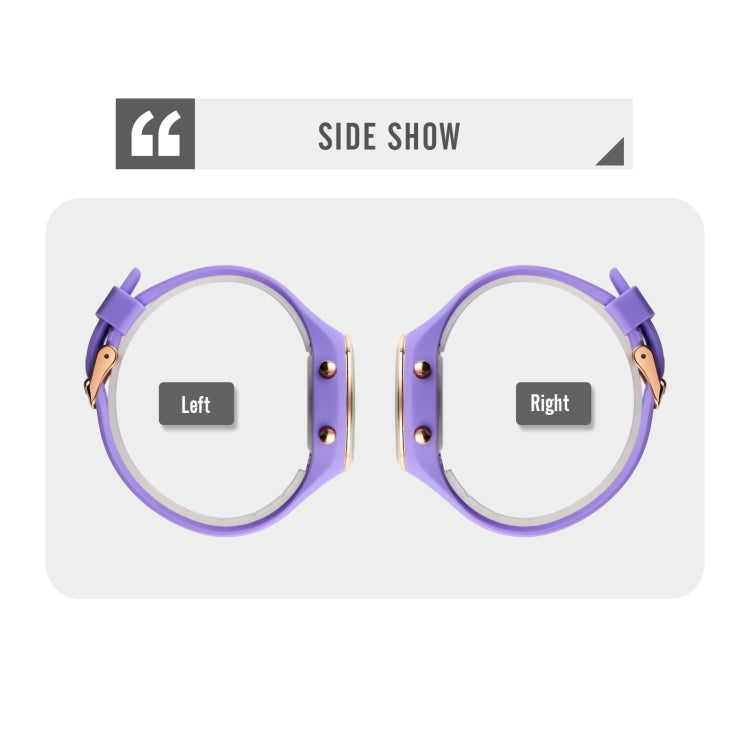 SKMEI 1720 Round Dial LED Digital Display Luminous Silicone Strap Electronic Watch(Purple) - free shipping - PMC TechLife - Order now!