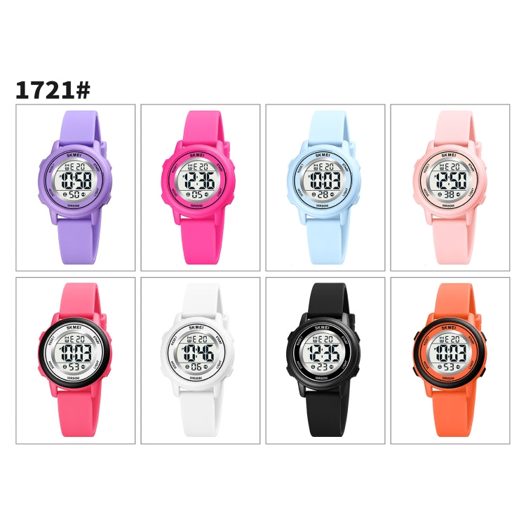SKMEI 1721 Triplicate Round Dial LED Digital Display Luminous Silicone Strap Electronic Watch(Pink) - free shipping - PMC TechLife - Order now!