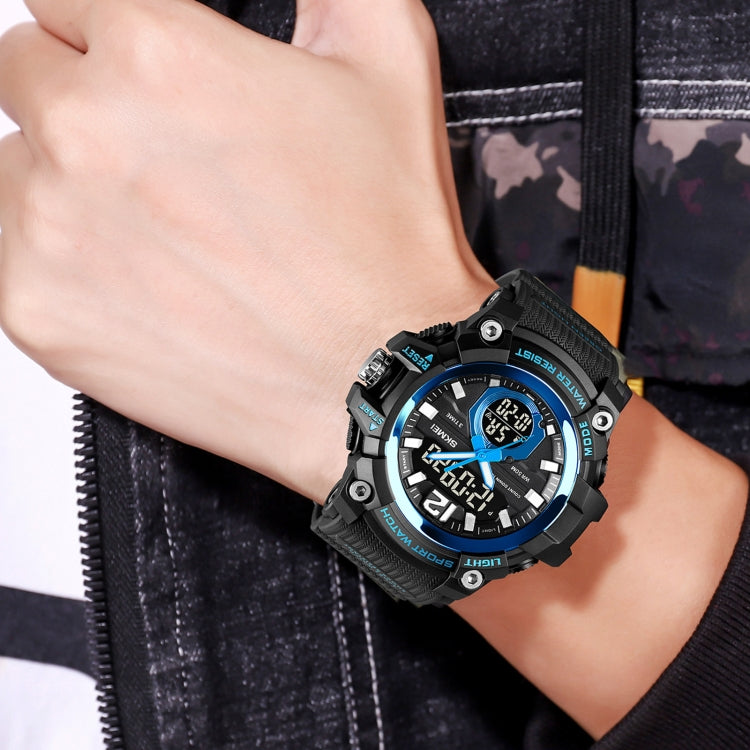 SKMEI 1725 Three Time LED Digital Display Timing Luminous Electronic Watch(Gold) - free shipping - PMC TechLife - Order now!