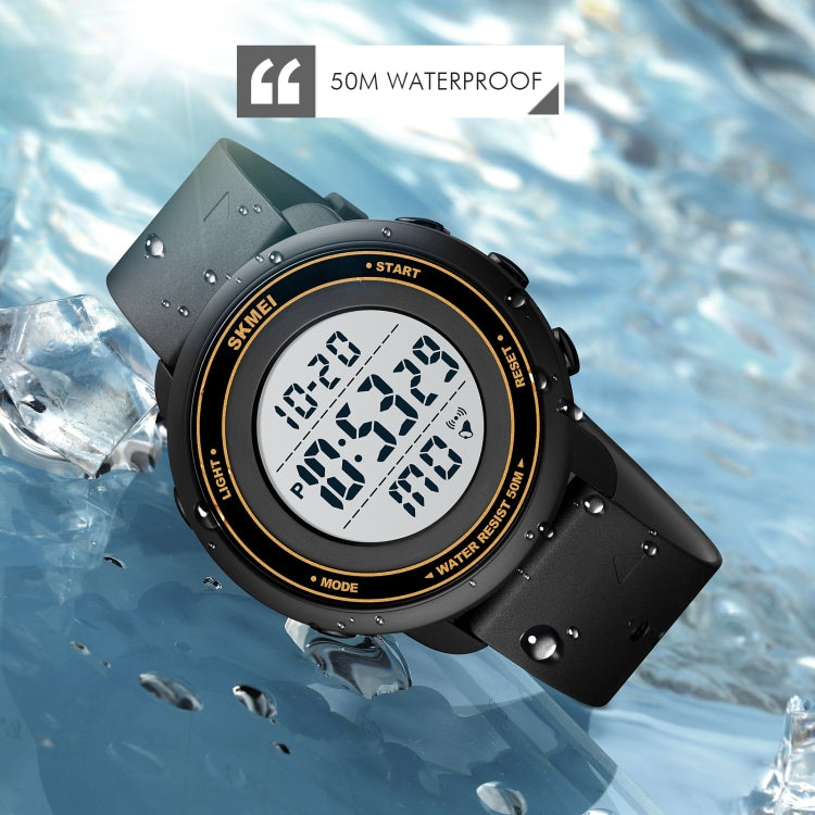 SKMEI 1736 Triplicate Round Dial Timing LED Digital Display Luminous Electronic Watch(Black and White) - free shipping - PMC TechLife - Order now!