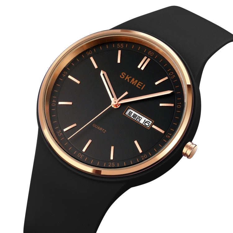 SKMEI 1747 Simple Bar scale Dial Silicone Strap Quartz Watch for Ladies(Black) - free shipping - PMC TechLife - Order now!