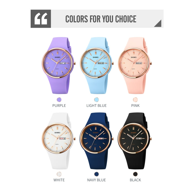 SKMEI 1747 Simple Bar scale Dial Silicone Strap Quartz Watch for Ladies(Pink) - free shipping - PMC TechLife - Order now!