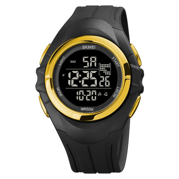 SKMEI 1790 Triplicate Round LED Dual Time Digital Display Luminous Electronic Watch for Men(Gold Black) - free shipping - PMC TechLife - Order now!