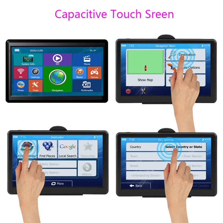 7 inch Car HD GPS Navigator 8G+128M Resistive Screen Support FM / TF Card, Specification:North America Map - Car MP3 & MP4 & MP5 by PMC TechLife | Online Shopping South Africa | PMC TechLife | Buy Now Pay Later Mobicred