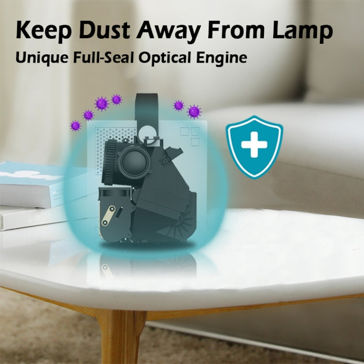 WEJOY Y2 1920x1080P 100 ANSI Lumens Portable Home Theater LED HD Digital Projector, Touch Control Version, Android 9.0, 2G+16G, US Plug - LED Projector by WEJOY | Online Shopping South Africa | PMc TechLife | Buy Now Pay Later Mobicred