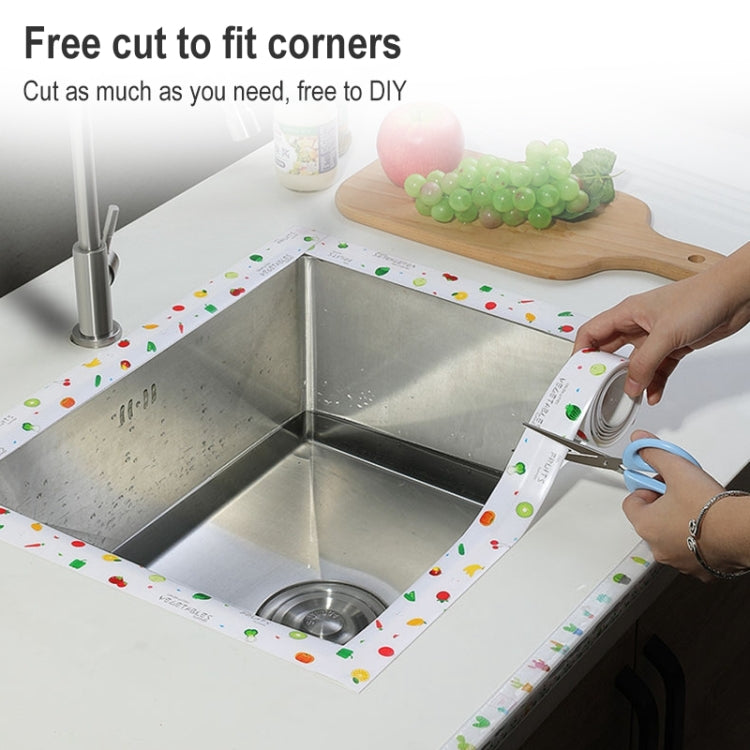 Kitchen Beauty Stitching Stickers Waterproof Mildew Proof Moisture Proof High Temperature Sticker, Style:White Background(Grove) - Adhesives & Sealers by PMC TechLife | Online Shopping South Africa | PMC TechLife