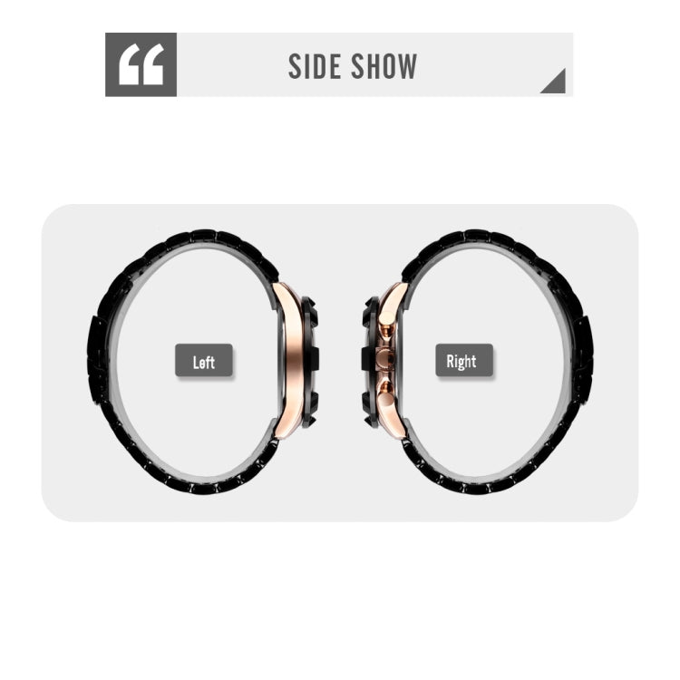 SKMEI 9192 Men Calendar Timing Stainless Steel Belt Luminous Quartz Watch(Gold) - free shipping - PMC TechLife - Order now!