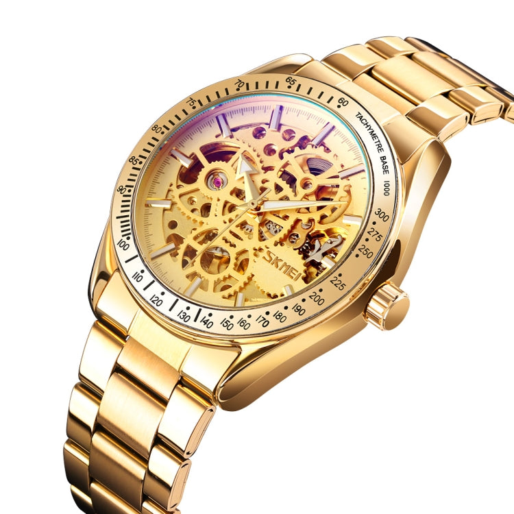 SKMEI 9194 Men Mechanical Gear Dial Automatic Mechanical Watch(Gold) - free shipping - PMC TechLife - Order now!