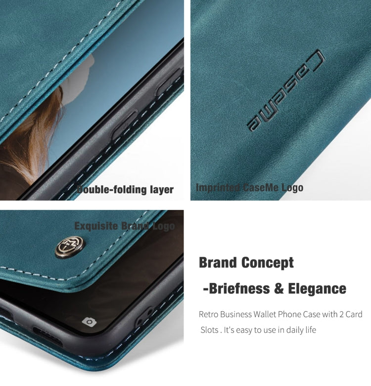 CaseMe 013 Multifunctional Horizontal Flip Leather Case with Holder & Card Slot & Wallet For Huawei P50(Blue) - free shipping - PMC Jewellery - Order now!