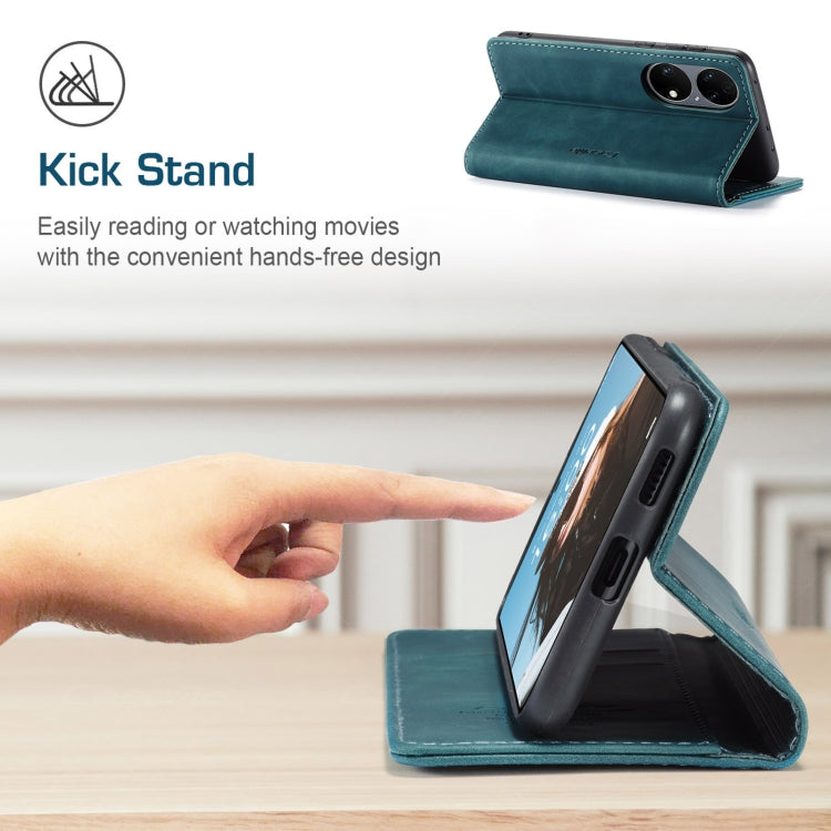 CaseMe 013 Multifunctional Horizontal Flip Leather Case with Holder & Card Slot & Wallet For Huawei P50(Blue) - free shipping - PMC Jewellery - Order now!